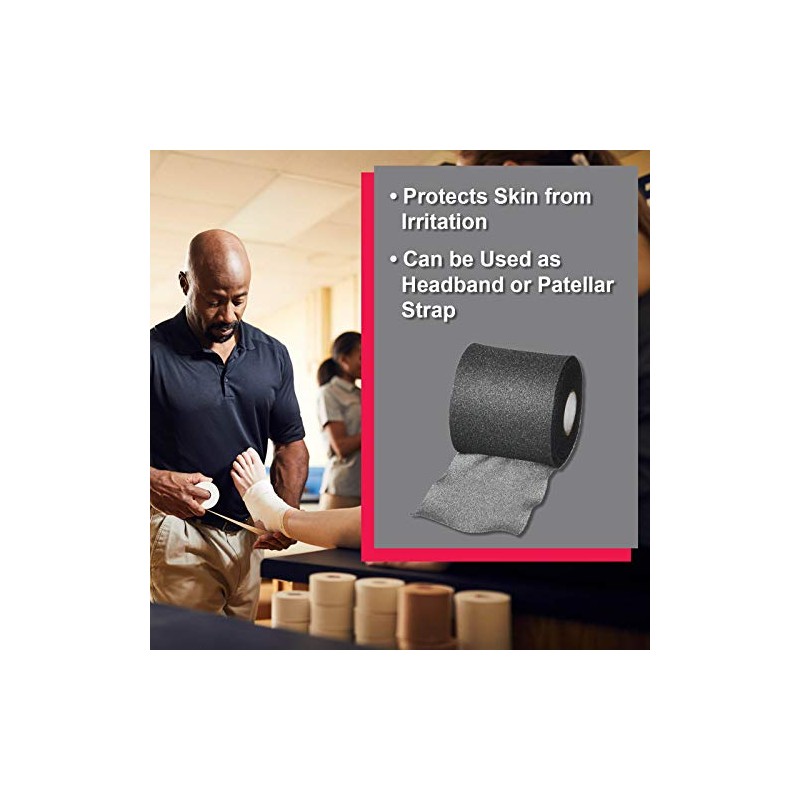 Cramer Tape Underwrap, Single Roll, Black, Non-Latex Pre Wrap to