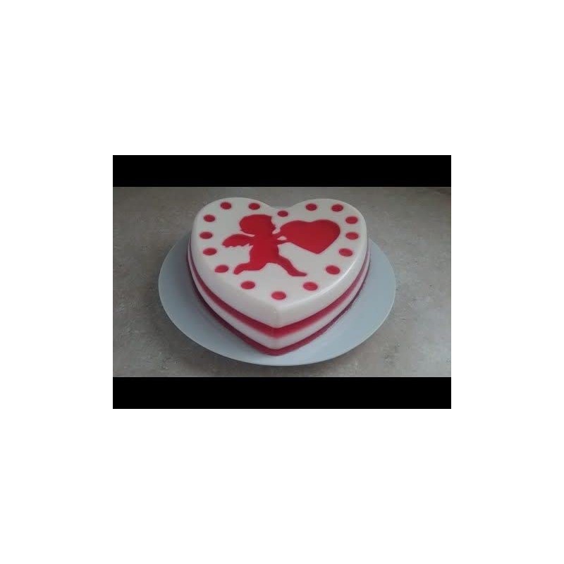 Moldes para gelatina de corazon liso crea postres divertidos con