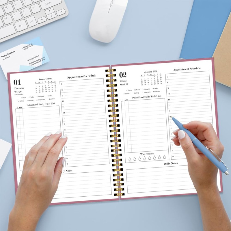 2026 Daily & Monthly Planner Calendar - Full Page a