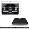 uspart- 4pcs Fit GMC G2500 G3500 Van Trucks 4x6"inch LED