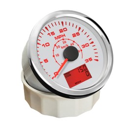 ELING Marine Auto GPS Speedometer Speedo Velometer 0-35MPH 0-55KM/H Odometer Mileage Backlight 85mm