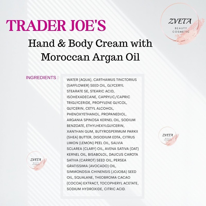 Trader Joe's, Hand & Body Cream with Moroccan Argan Oil