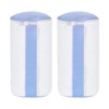 Shoe Washing Bag - White with Blue Mesh, Pair of
