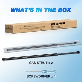 Nilight Hood Gas Struts Lift Supports 6757 for Toyota Camry 2012-2016 Spring Shocks 26 Inch, 2PCS Set Rod