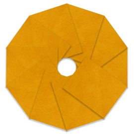 Acrylic Felt Squares 23cm x 30cm Gold