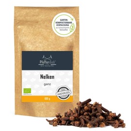 Nelken ganz, Gewürznelken Premium BIO, intensiv & aromatisch, erntefrisch direkt aus Sri Lanka, kontrolliert 100g - Pfefferdieb®
