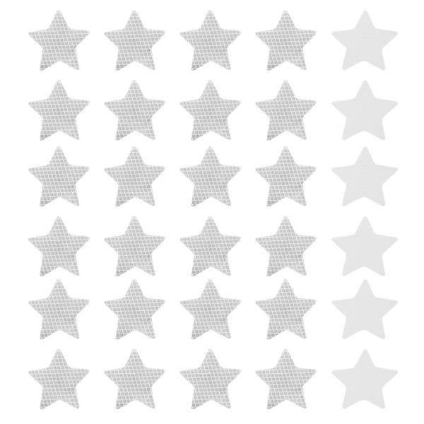 YOKIVE 30 Pcs Reflective Stickers, Waterproof Warning Star Shape Tape