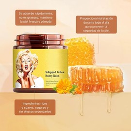 Crema Original, 120g Crema Original Facia, Beef Tallow for Skin, Honey Sebo de res Rostro Cuerpo Hidratante de Res Batido y Miel, Apto Para todo Tipo 