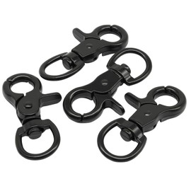 Marvexi 10Pcs Black Swivel Trigger Snap Hook, Stainless Steel
