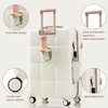 Udorich Travel with 3-Piece Luggage Set, USB Port for Charging,