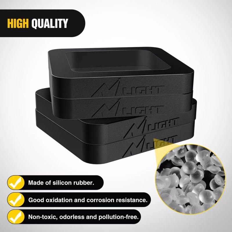 ‎Nilight Nilight 2Inch Hitch Receiver Silencer Pad 4 Pack Reduce