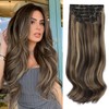 [NEW IN] Vigorous Clip in Hair Extensions Long Wavy Synthetic