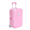 JTLB Baby Suitcase Toy Cute Plastic Rolling Suitcase Mini Luggage