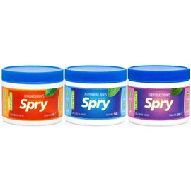 Spry Xylitol Variety Mints Sugar Free Candy - Promote Oral Health, Increase Saliva Production, Stop Bad Breath, Non-GMO, Gluten-Free, 240 Count (Pack of 3)