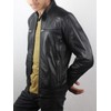 Crissman Designs Men's Black Leather Jacket | Real Lambskin Cafe