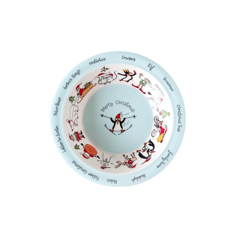 Tyrrell Katz Kids Jungle Printed Bowl in Green Melamine -