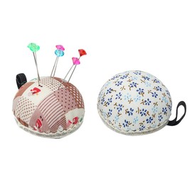 2 Pieces Wrist Pin Cushion Cute Bracelet Sewing Needle Holder Bracelet Pin Cushion Pin Holder with Elastic Band for Sewing Crafts Crafts