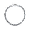 LELOUCHY Byzantine Chain Bracelet for Men Women Solid 925 Sterling