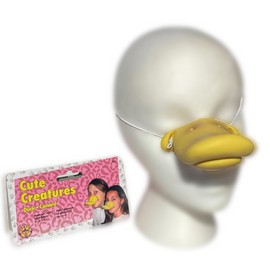 FORUM Deluxe YELLOW DUCK NOSE Donald Latex Rubber Duckie Bird Daffy Funny Beak Mask