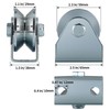Skelang 2.5" V Groove Caster, Sliding Gate Wheel, Rigid Caster