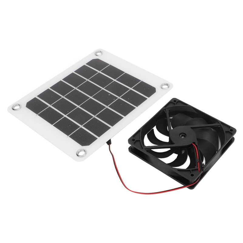 10W Solar Powered Exhaust Fan 5V Waterproof Portable Monocrystalline Silicon