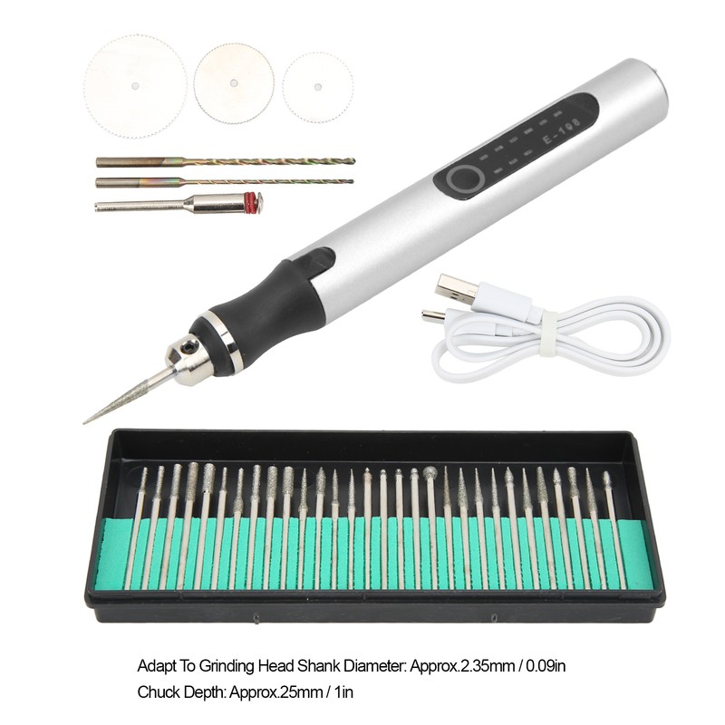 Engraving Pen Portable Wireless Charging 3 Speed DIY Drilling Cutting