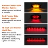 12V Trailer Led Light Kit, 2x Square Led Stop Turn