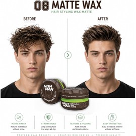 NISHMAN HAIR STYLING WAX MATTE 08 CIRE COIFFANTE 150ML