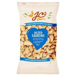J.C.'S QUALITY FOODS Salted Cashews, 500 g