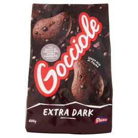 Gocciole Pavesi | Gocciole Cookies | Pavesi | Gocciole Extra Dark | 400g | Cookies From Italy | 17.63 Ounce Total Weight