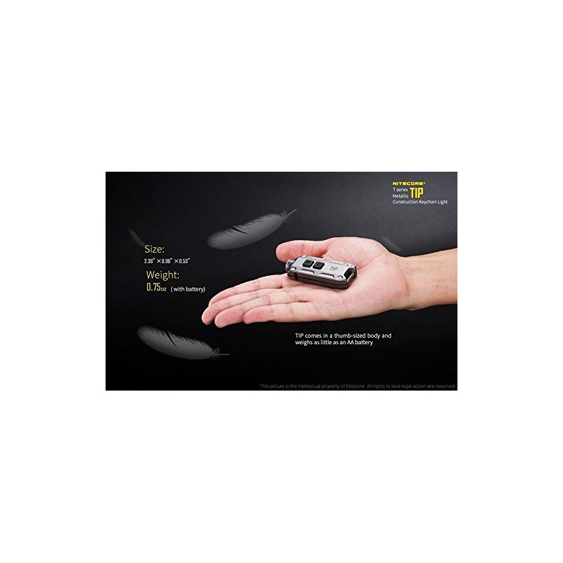 Nitecore Tip Winter Edition Rechargeable Keychain Light -360 Lumens -