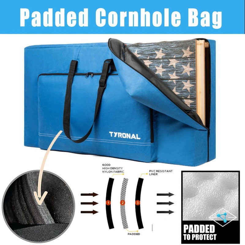Tyronal Cornhole Carrying Case Fits 4 X 2 Regulation Size