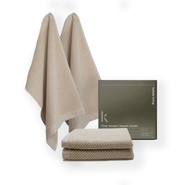 KOHDA LIVING Luxury Washcloths for Face – Wash Cloths for Bathroom, Silver Infused, Thick & Soft Face Towels – Premium Luxury Wash Cloths for Your Face, Body, or Bathroom – 4 Pack (Marle)