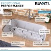 Ruvati 32-inch Undermount 16 Gauge Single Bowl Kitchen Sink- RVM4200