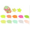 4A Shapes Sticky Notes,50 Sheets Neon Assorted and 50 Sheets