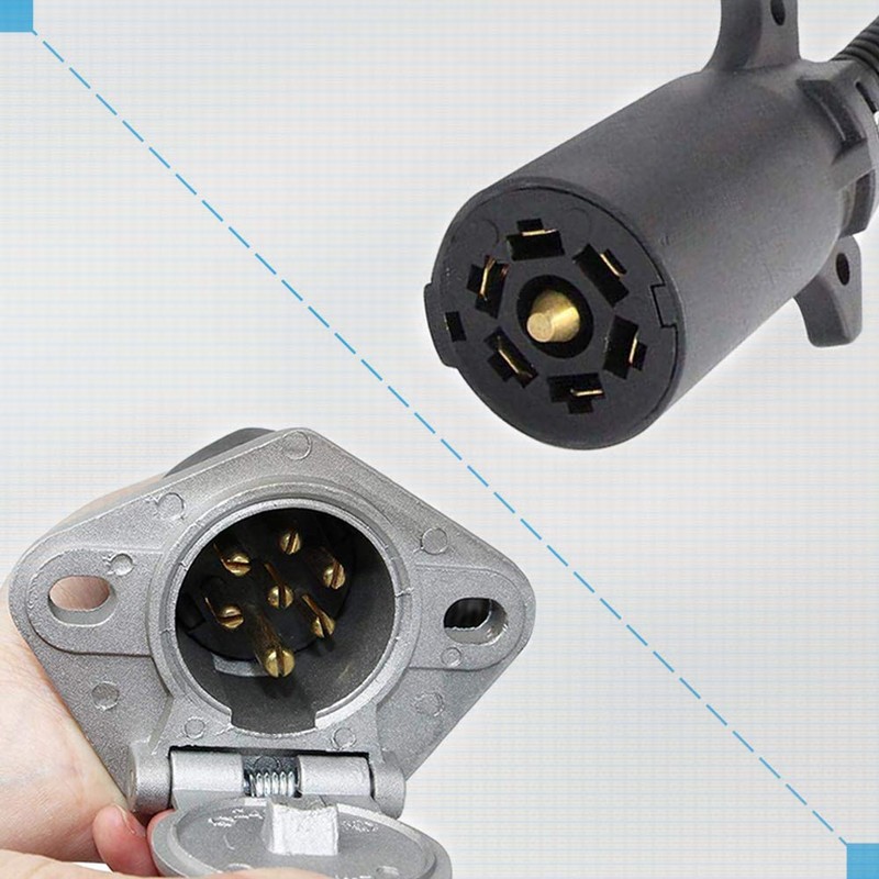 CARROFIX - Adaptador para conector de remolque de 7 vías