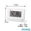 MAG T-790A WH-Z Noah Precision Alarm Clock Digital Radio Clock