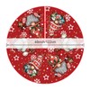 Tian Zhun Christmas Tree Skirt Red Tree Skirt Glitter Gnome