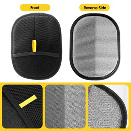 2 x Pet Hair Remover Glove, Hair Remover Glove, Reusable Antistatic Gloves, Suitable for Cleaning Clothes and Sofa Hair