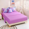DORCAS 6 Pcs Rainbow Twin Bedding Sets Purple Glitter Galaxy