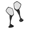 Pair Motorcycle Rearview Mirrors Black Visibility Replacement for Honda CBR