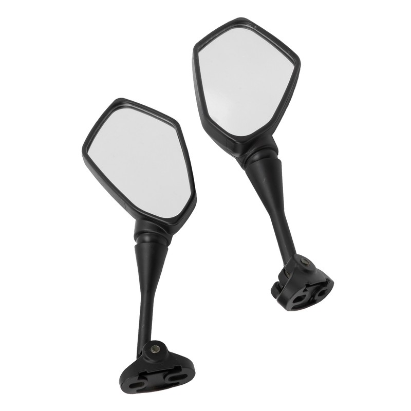 Pair Motorcycle Rearview Mirrors Black Visibility Replacement for Honda CBR