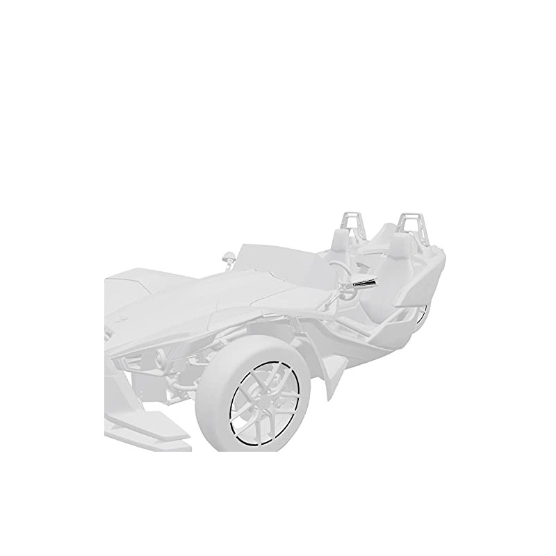Polaris 2881817-266 Gloss Black Rim and Mirror Decal Kit 2015-2019