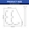 IMETRX 8pcs 2040 L Corner Bracket Joining Plate T Slotted