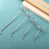sourcing map 25Pcs 3.94" Pegboard Hook Display Hook, Metal Grid
