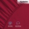 Komfortec Single Fitted Sheet 100% Cotton, 11 inch (30 cm)