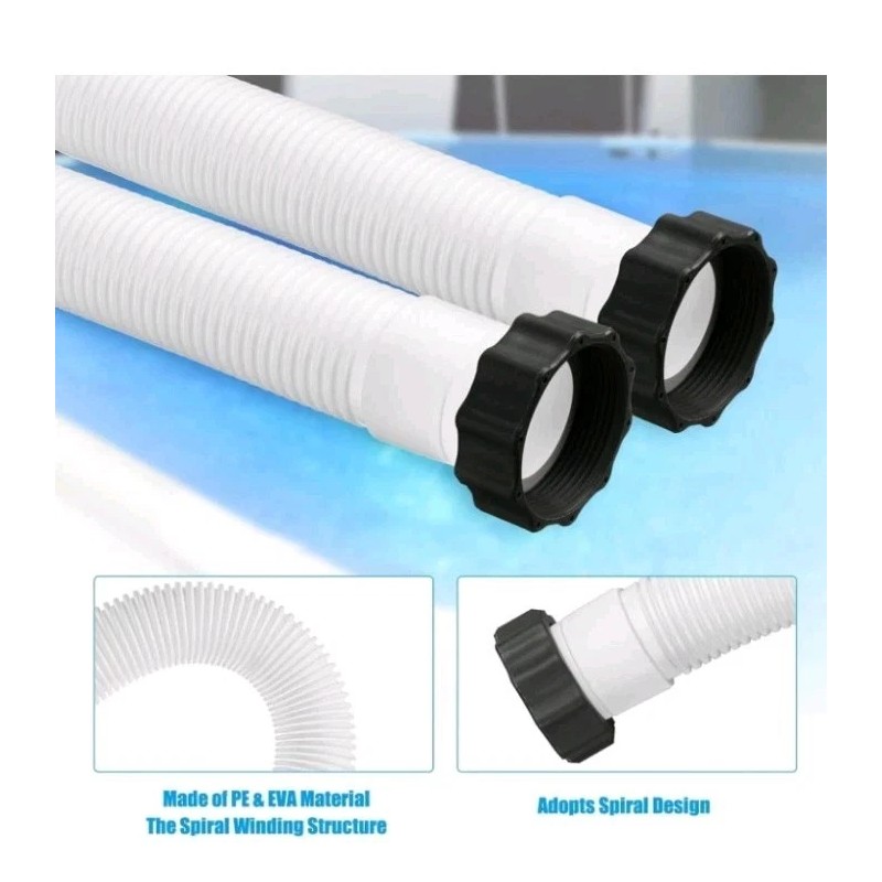 Zefioge 2pk 1.5" Diameter Replacement Pool Hose,Pool Pump Replacement Hose