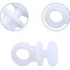DWUENT Plastic Curtain Hooks, White Curtain Hooks, Curtains Hooks 22mm,