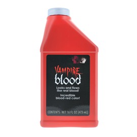 Fake Vampire Blood 16 Fl Oz, Zombie Monster Pint Liquid Latex Fashions