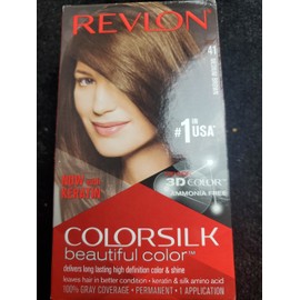 Revlon Colorsilk #41 Medium Brown Hair Color 100% Gray Coverage